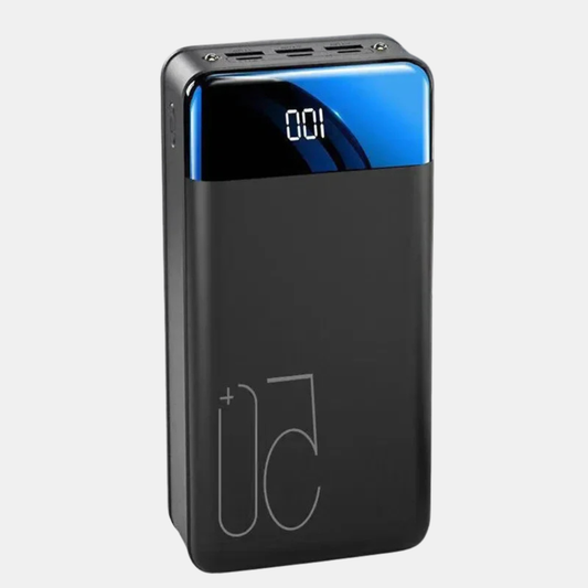 Ultra-Høj Kapacitets Powerbank | Superhurtig Opladning Overalt og Når Som Helst Powerbanks Tech Butik Sort