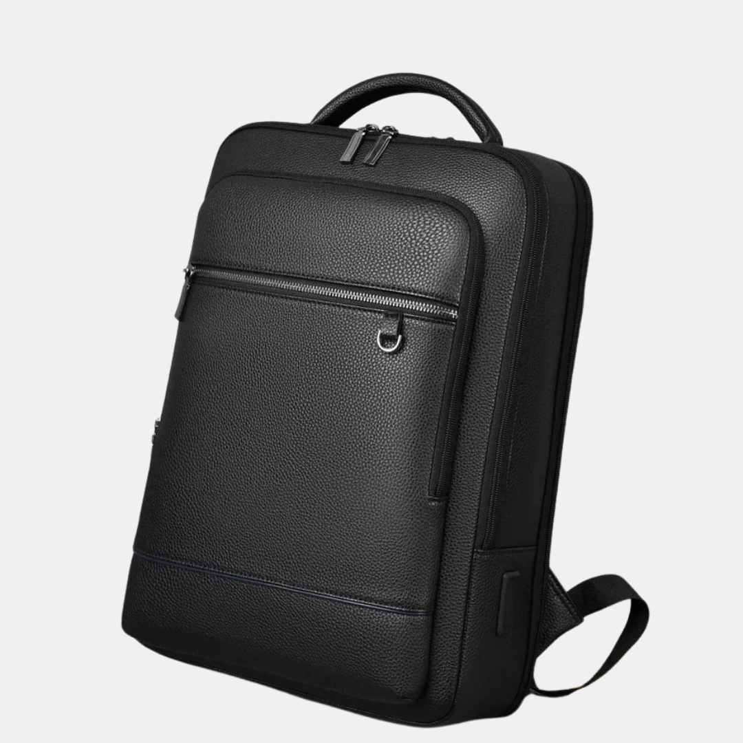 Elegant Læder Rygsæk til Laptop – USB-Klar til Moderne Livsstil Bags Tech Butik