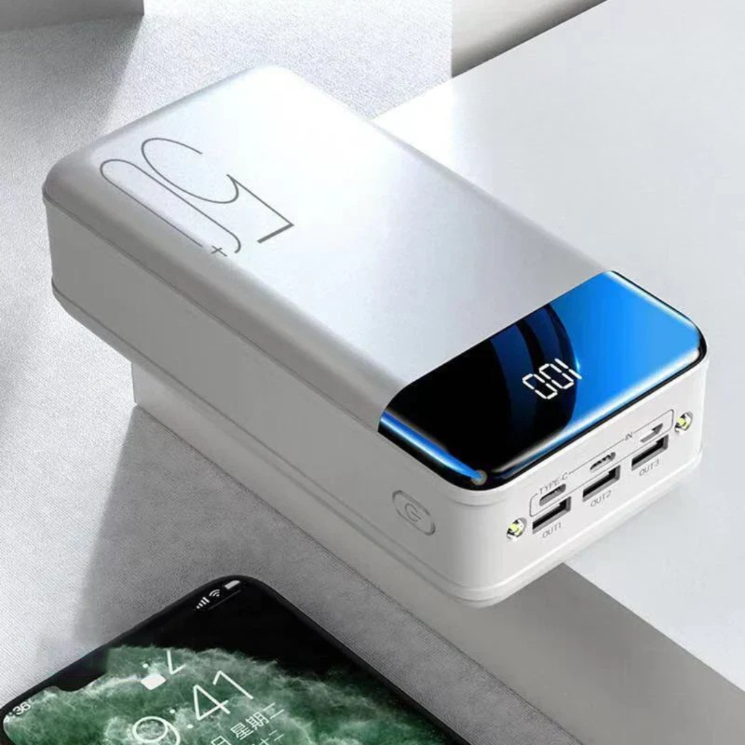 Ultra-Høj Kapacitets Powerbank | Superhurtig Opladning Overalt og Når Som Helst Powerbanks Tech Butik