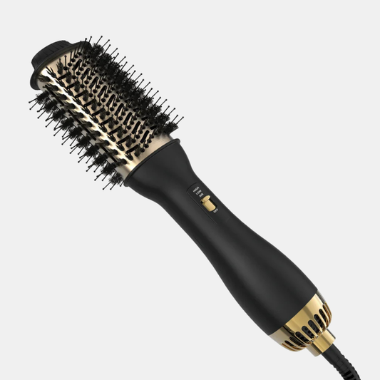 Varmlufts-Hårbørste & Hårvolumizer | Salonkvalitet Hjemme Beauty & Personal Care Tech Butik Guld UK stik