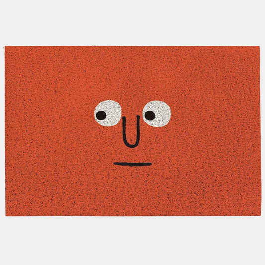Mood Emoji Dørmåtte – Legesyg personlighed ved din indgang Bath Mats & Rugs Tech Butik Mistænkelig Rød 40cm x 60cm