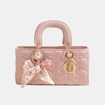 Chic-Bow Mini Håndtaske – Sofistikation med Et Feminint Touch Bags, Pouches & Wallets Tech Butik Vandret lyserød