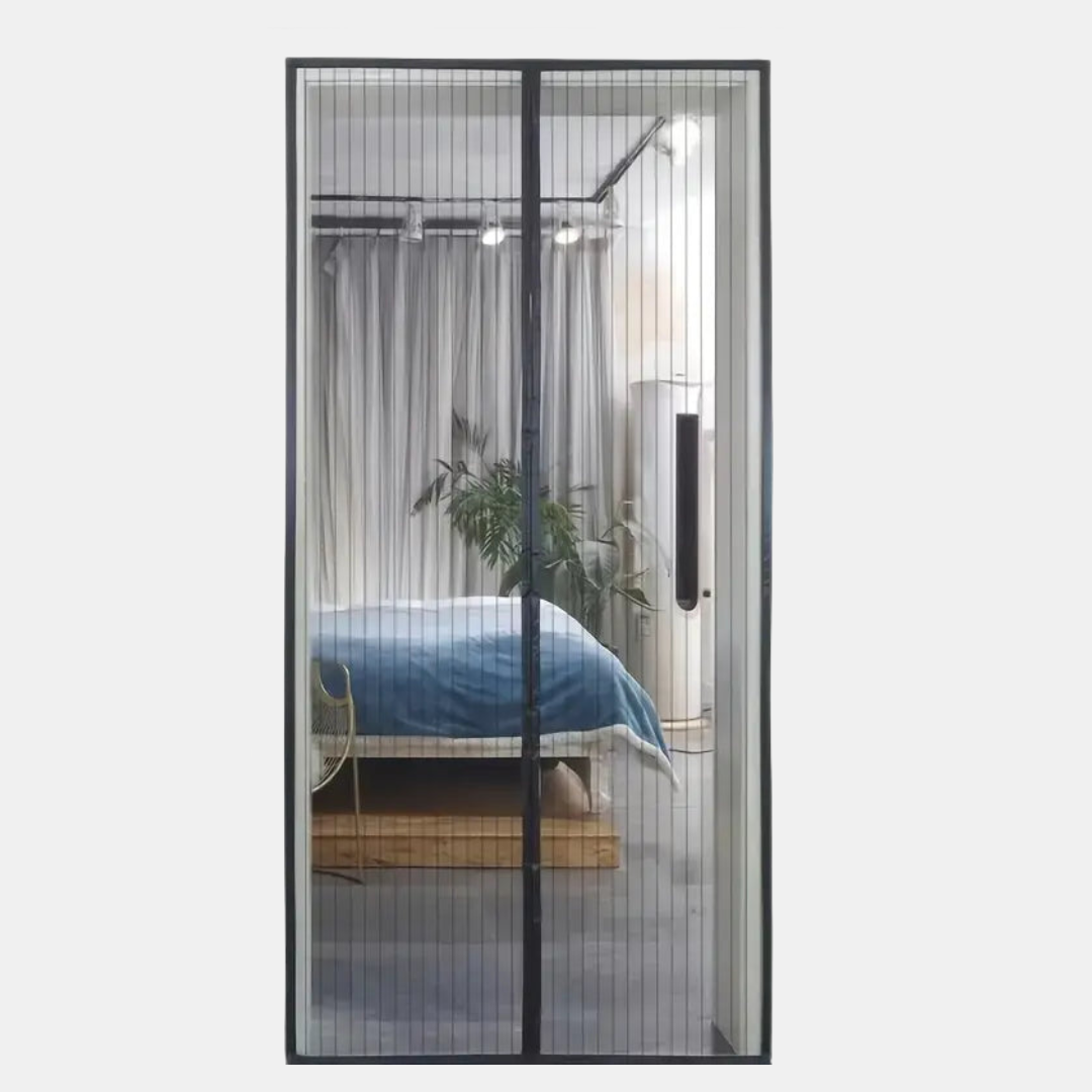 Magnetisk Dør med Hornform – Frisk Luft, Ingen Insekter Skærmdøre Tech Butik Sort 80 x 210cm