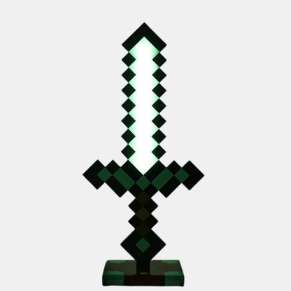 Diamantsværd Lygte – LED-lampe til gamere & Minecraft-fans Lamper Tech Butik Sværd