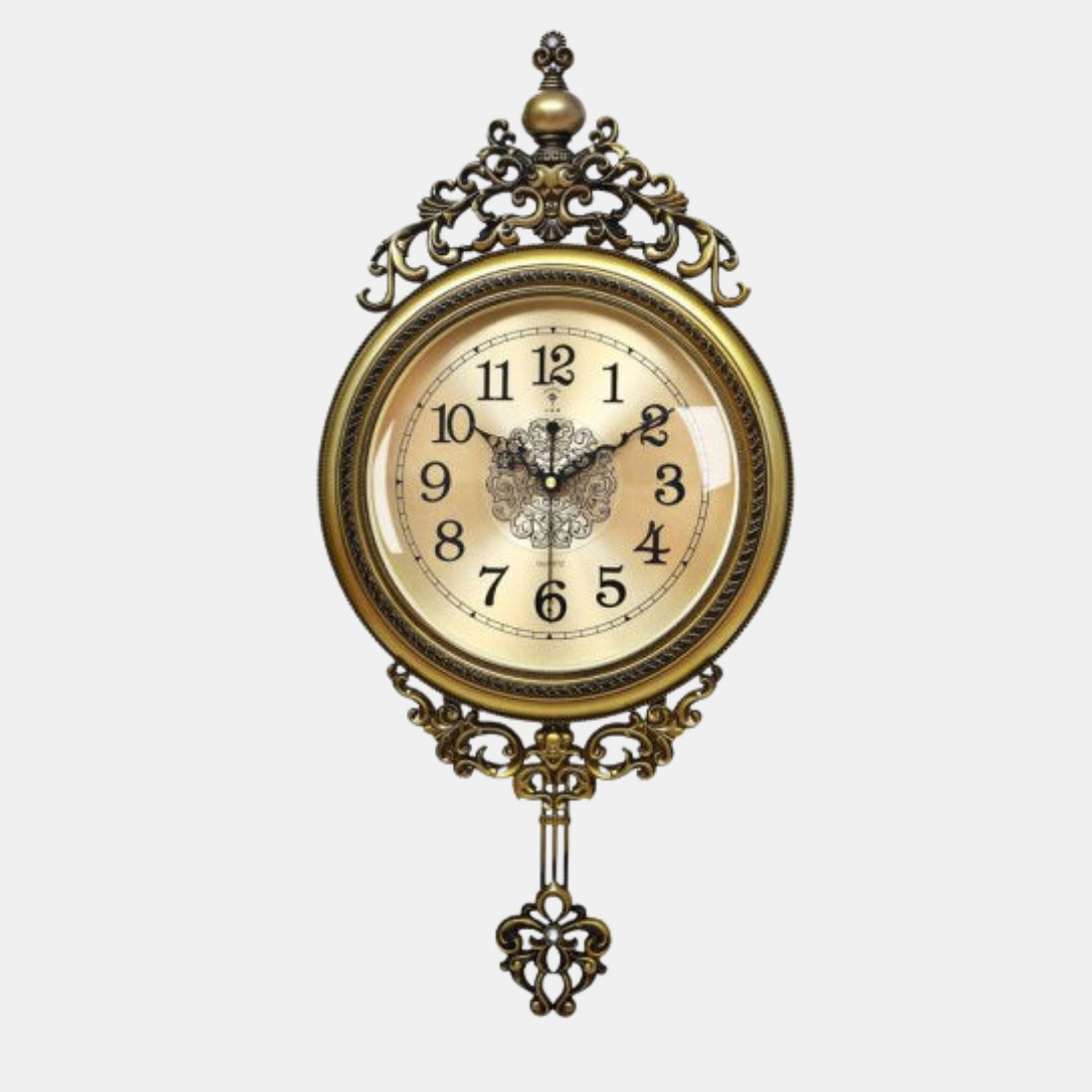 Luksuriøst Pendul Vægur – Elegant Ur med Dynamisk Svingdesign Vægure Tech Butik Guld