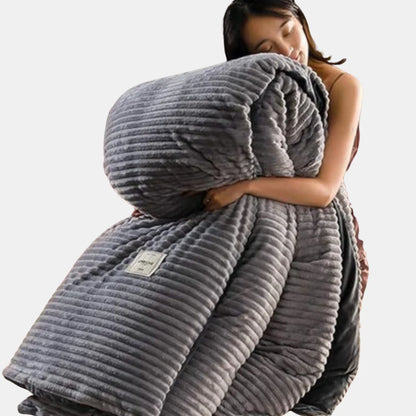 Dynebetræk Sengesæt med Pudebetræk – Ekstra Blødt, Varmt og Vaskbart Flannel duvet cover Tech Butik Grå 150 x 200 CM