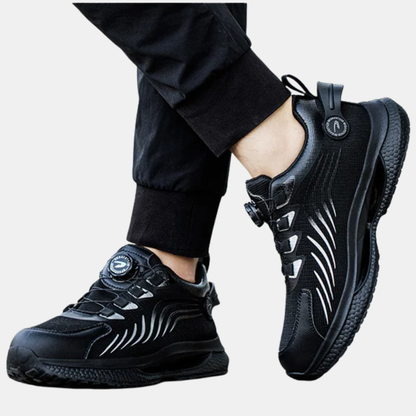 Herresikkerhedssko med Slagfast Beskyttelse – Styrke, Komfort & Tryghed i Hvert Skridt Sikkerhedssko Tech Butik Sort 37