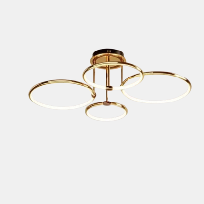 Moderne LED Lysekrone Loftslampe med Ring – Geometrisk Elegance Møder Stemningsfuld Belysning Loftlamper Tech Butik