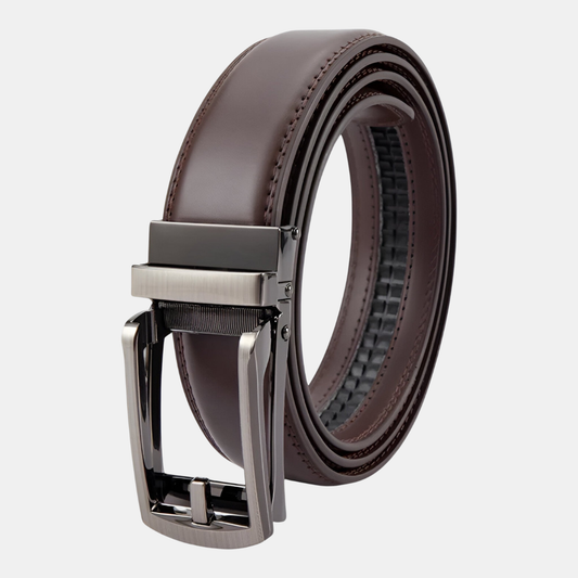 Herre Ko-Læderbælte – Tidløs Elegance og Hverdagsalsidighed Bælter Tech Butik Mørkebrun 110cm