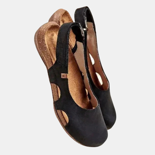 Ortopædiske Lukkede Sandaler til Kvinder – Komfort, Støtte & Hverdagens Stil Women Sandals Tech Butik Sort 35