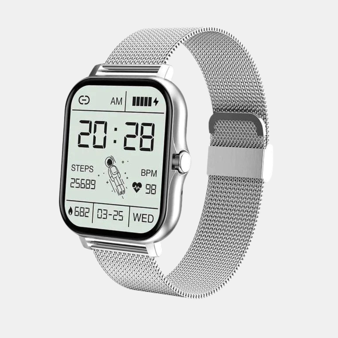 Elegant Smartwatch til Kvinder – Elegance Møder Hverdagsintelligens Bærbar teknologi Tech Butik Sølv