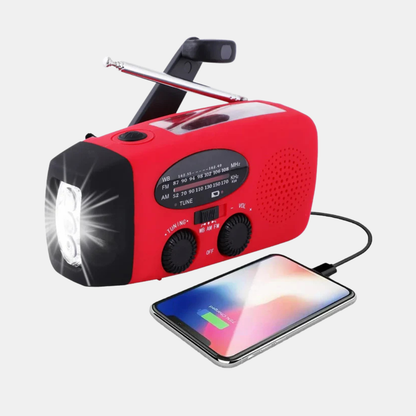 Multifunktionel Solcelledrevet Nødradio – Hold Forbindelsen, Sikker & Forberedt Overalt Nødradioer Tech Butik