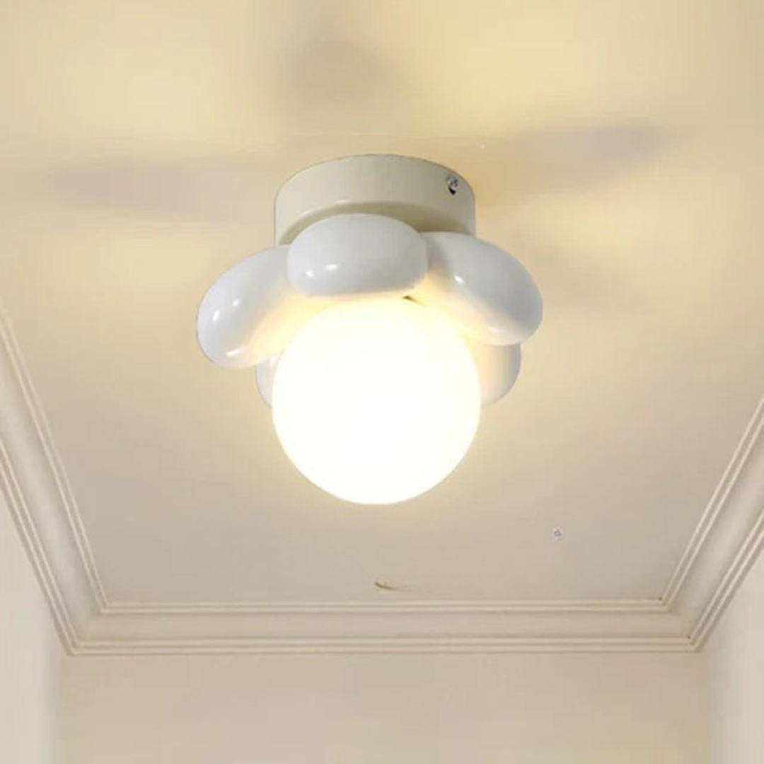 Moderne Blomsterloftlampe – Lys Dit Hjem Op med Blomsterlig Elegance Belysning Tech Butik Hvid Varm Hvid