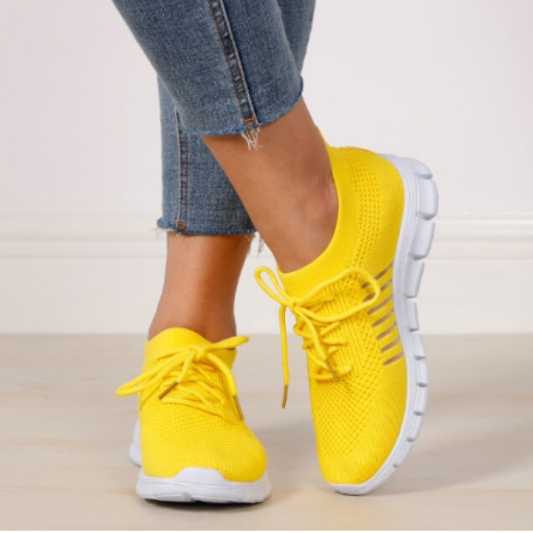 Ortopædiske Løbesko til Kvinder – Komfort, Støtte og Stil Sko Tech Butik Gul 35 (22.5 cm)