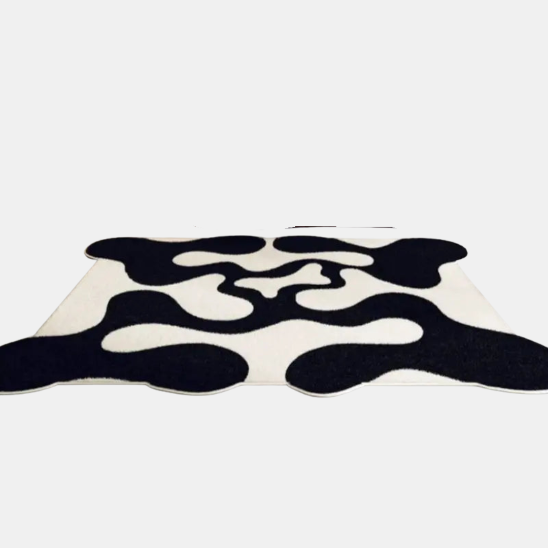 Minimalistisk Bølge Tæppe – Elegant Kurvet Design til Moderne Interiør Tæpper Tech Butik 80x120cm