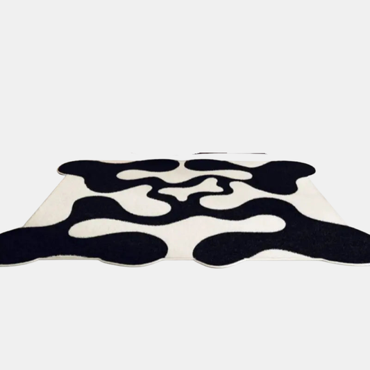 Minimalistisk Bølge Tæppe – Elegant Kurvet Design til Moderne Interiør Tæpper Tech Butik 80x120cm