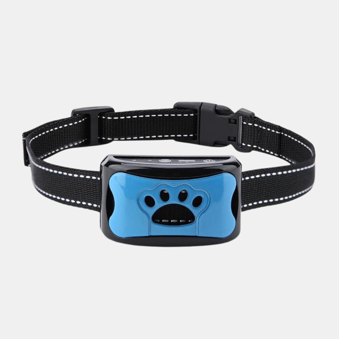 Hundehalsbånd mod Gøen – Human Træning med Lyd og Vibration Bark Control Halsbånd Tech Butik Blå
