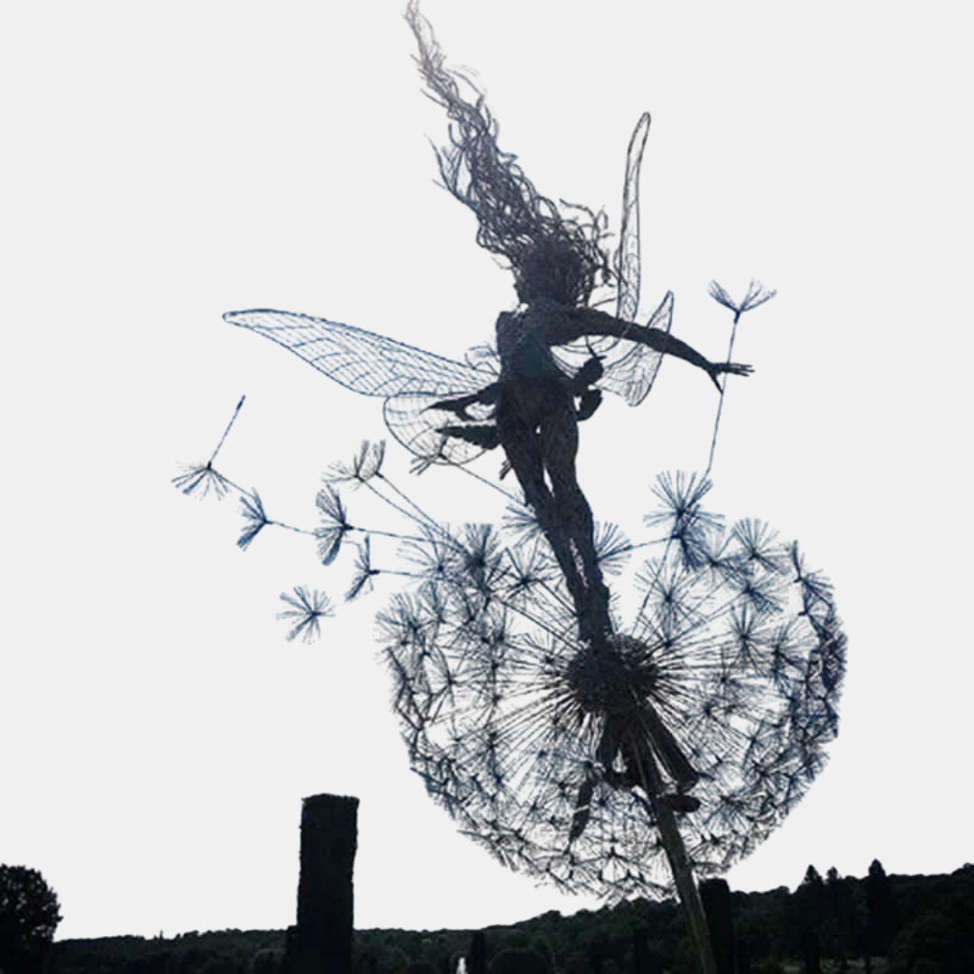 Metal Fehavefigur – Fortryllende udendørs dekoration Garden Decor Tech Butik Flyver i vinden