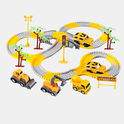 Fleksibelt Togbanesæt – Byg, Bøj & Skab Uendelige Eventyr Banesæt Tech Butik Ingeniørarbejde 229 Stykker (30% EKSTRA FORDEL)