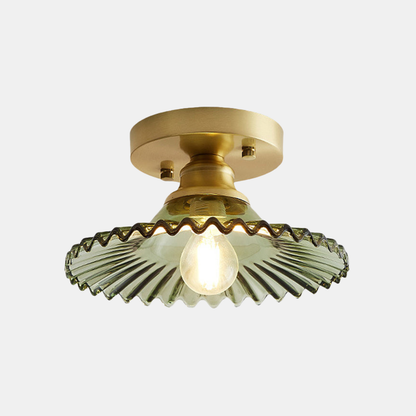 Flared Semi Flush Loftlampe – Industriel Elegance til Moderne Interiører Belysning Tech Butik