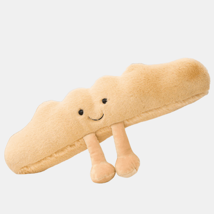 Croissant Toast Brød Plysdyr – Blød, Charmerende og Krammevenlig Tech Butik Baguette (32x9cm)