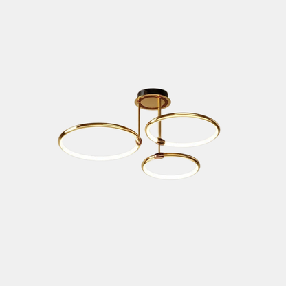 Moderne LED Lysekrone Loftslampe med Ring – Geometrisk Elegance Møder Stemningsfuld Belysning Loftlamper Tech Butik