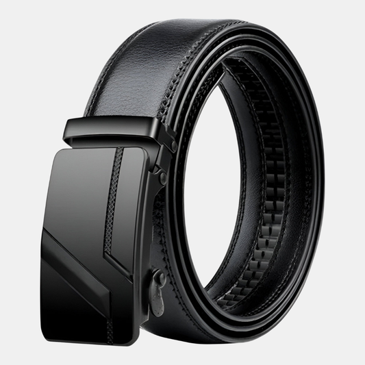 Luksus Læderbælte med Automatisk Spænde – Herrebælte til Enhver Lejlighed Bælter Tech Butik Sort 1 110cm