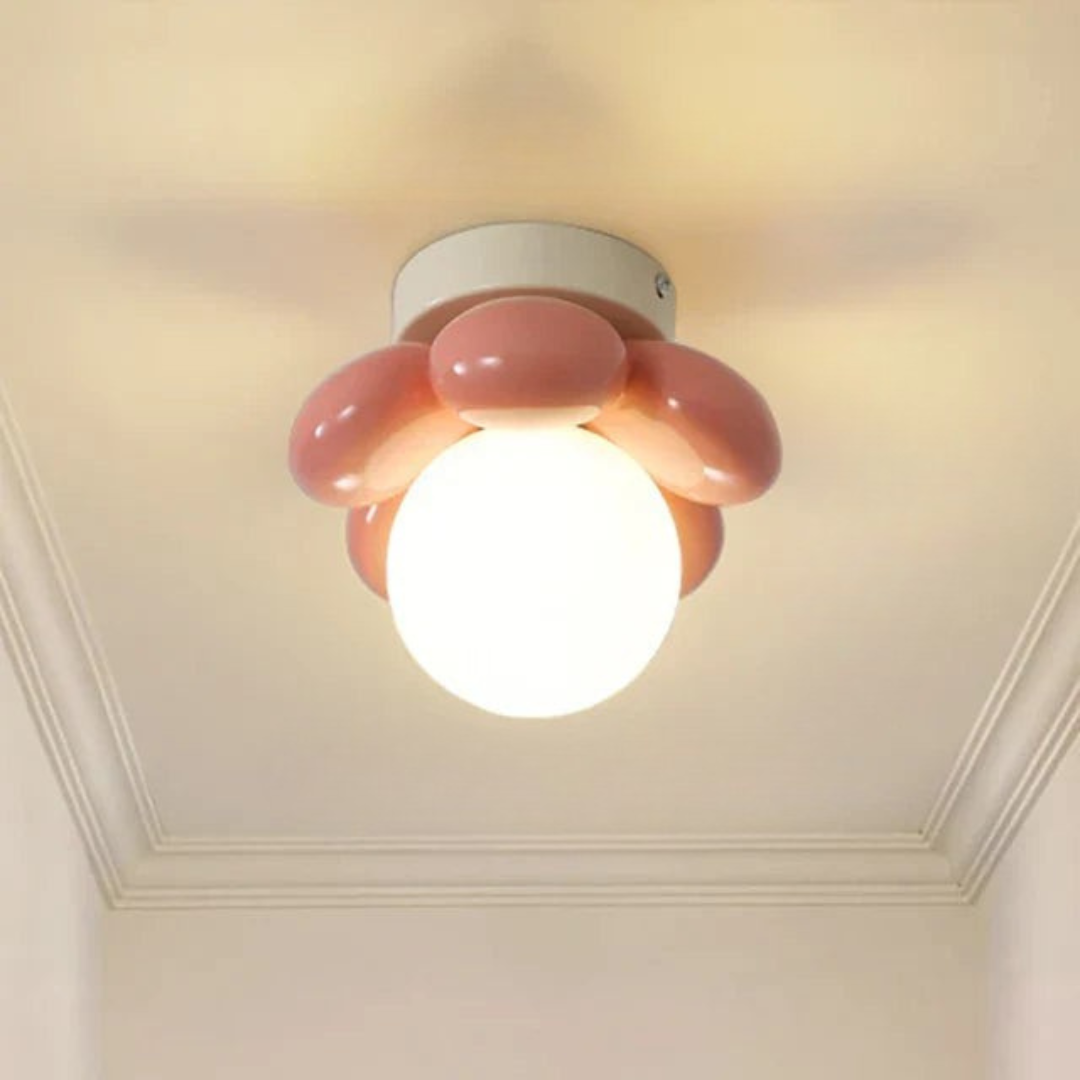 Moderne Blomsterloftlampe – Lys Dit Hjem Op med Blomsterlig Elegance Belysning Tech Butik Lyserød Varm Hvid