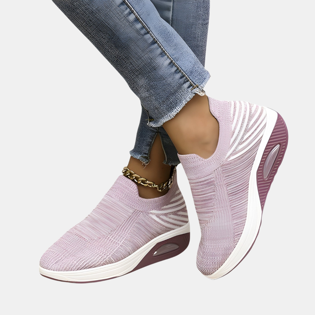 Komfortable Slip-On Sneakers – Ubesværet Stil og Komfort Hele Dagen Kvinders sneakers Tech Butik Lyslilla 35