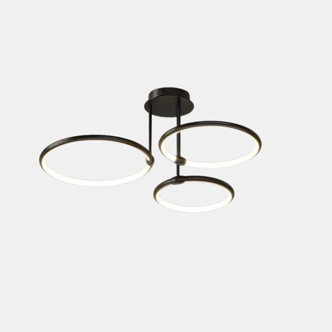 Moderne LED Lysekrone Loftslampe med Ring – Geometrisk Elegance Møder Stemningsfuld Belysning Loftlamper Tech Butik