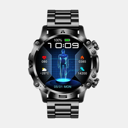 Professionelt Sports- & Sundheds-Smartwatch – Avanceret Sundhedsovervågning på Dit Håndled Smartwatches Tech Butik Sort