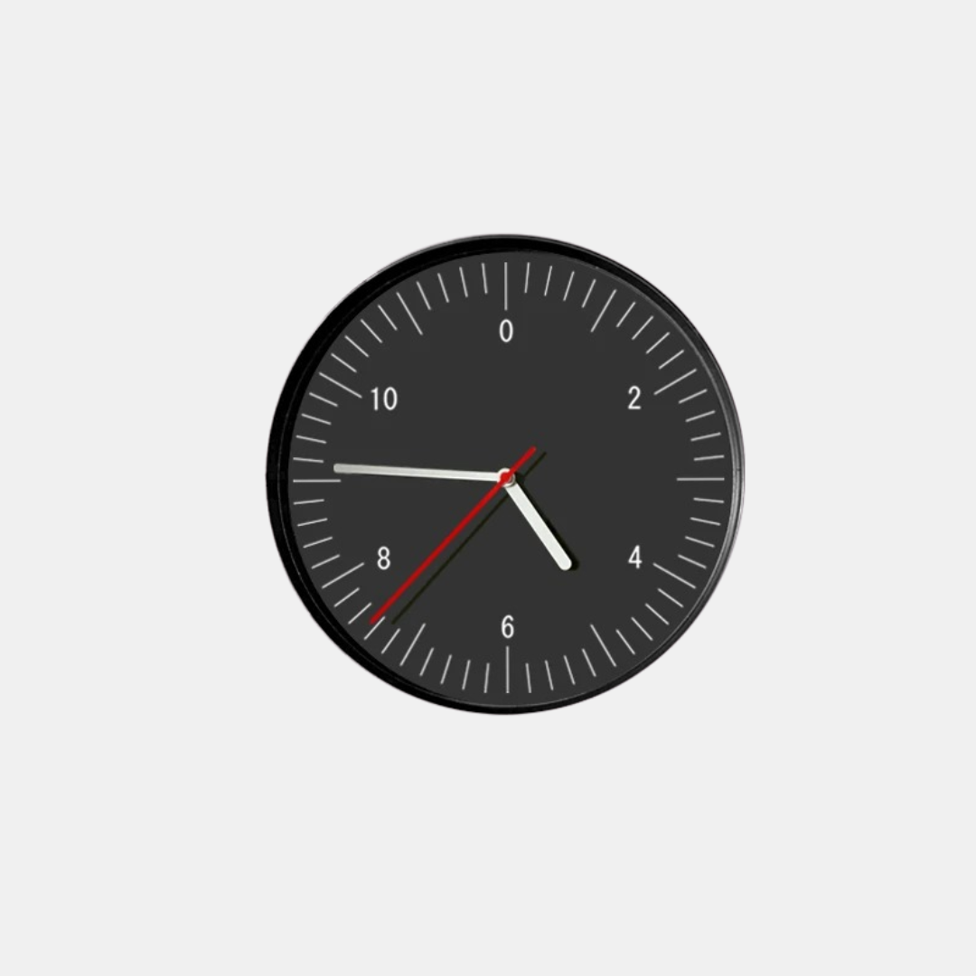 Farverig Vægur – Rundt Design som Stilfuldt Accentstykke Vægure Tech Butik Sort