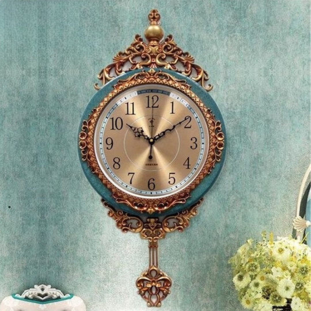 Luksuriøst Pendul Vægur – Elegant Ur med Dynamisk Svingdesign Vægure Tech Butik Blå