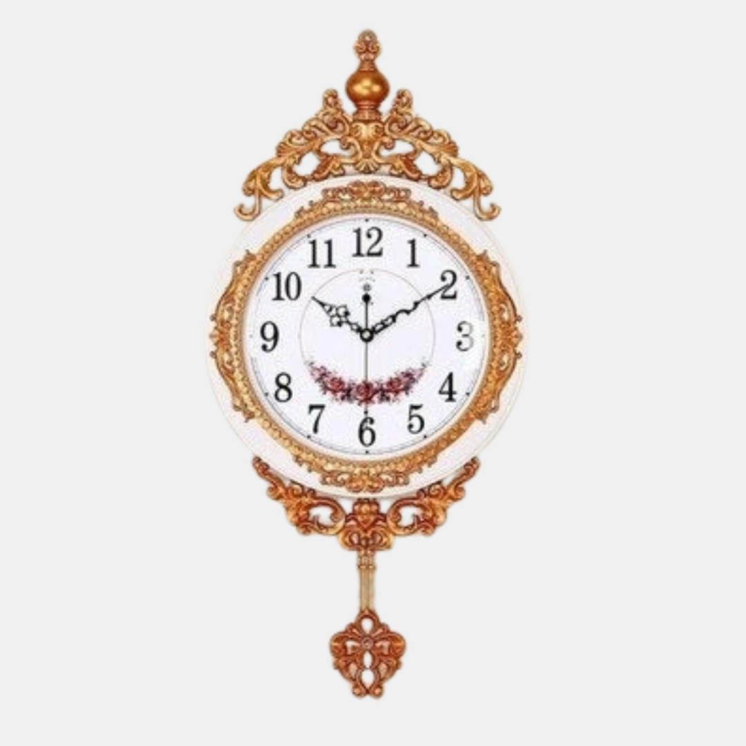 Luksuriøst Pendul Vægur – Elegant Ur med Dynamisk Svingdesign Vægure Tech Butik Bronze