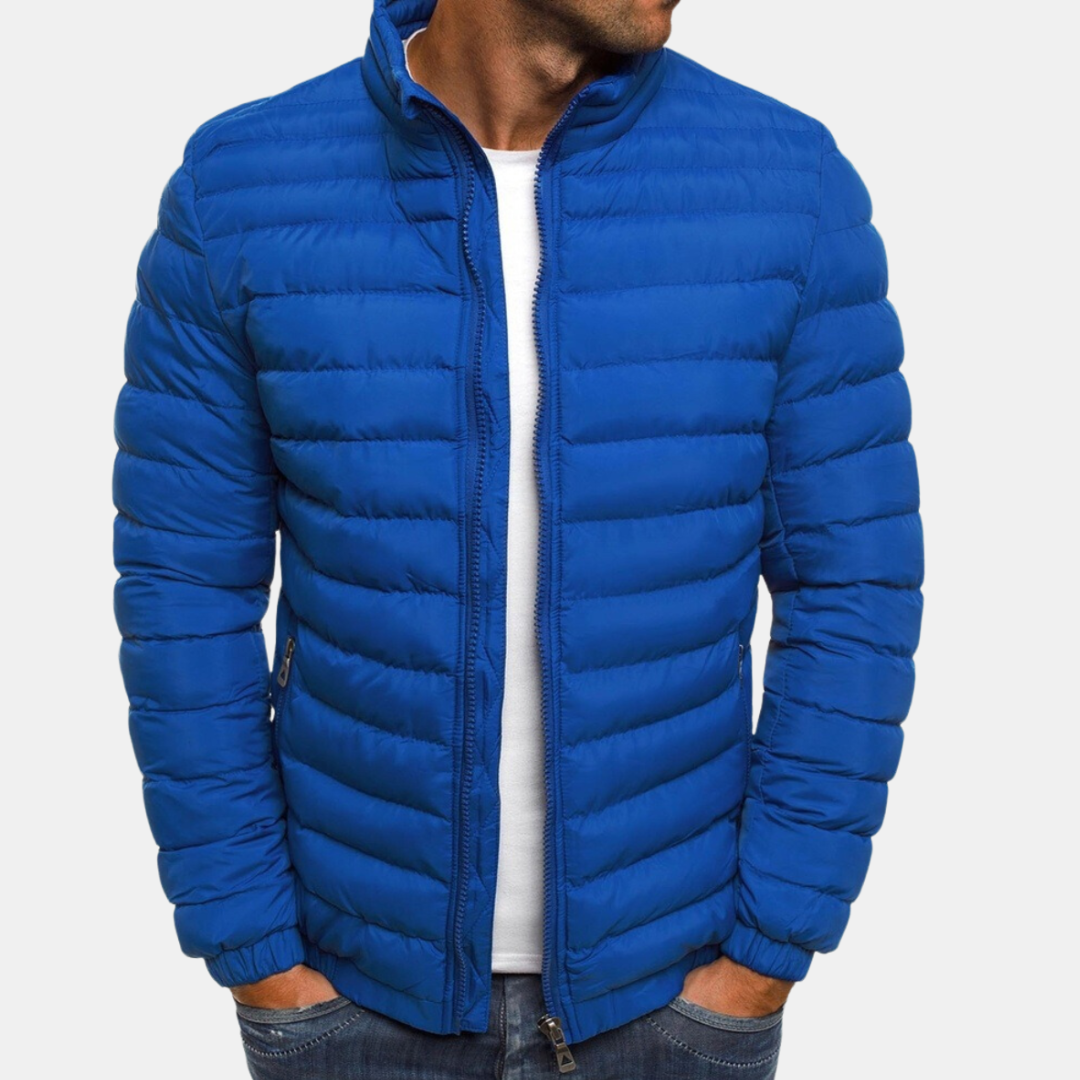 Elegant Quiltet Jakke til Mænd – Moderne Stil & Behagelig Varme Men Jackets Tech Butik Blå S