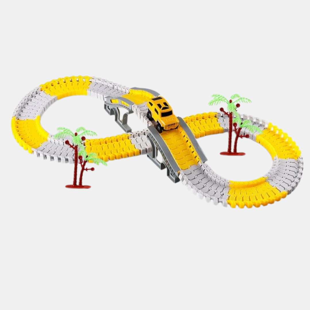 Fleksibelt Togbanesæt – Byg, Bøj & Skab Uendelige Eventyr Banesæt Tech Butik Ingeniørarbejde 128 Stykker