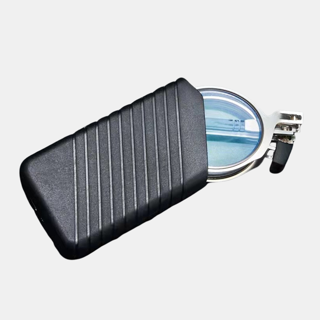 Sammenklappelige Læsebriller – Praktiske og Super Trendy Læsebriller Tech Butik Sølv (rund) +1