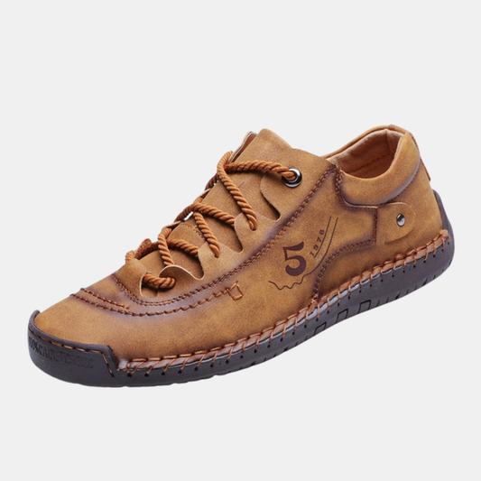 Ortopædiske Læder Vandresko til Mænd – Komfort Møder Støtte Herre ortopædiske sko Tech Butik Gul 38