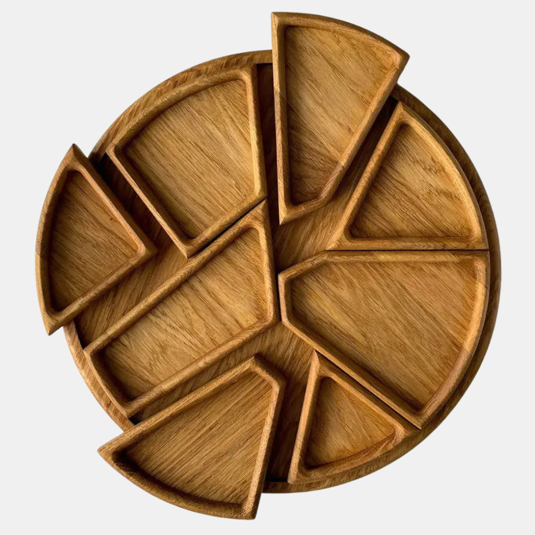 Træserveringsbakke – Stilfuldt Fokuspunkt til Hyggelige Øjeblikke Tech Butik