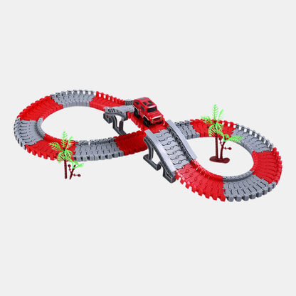 Fleksibelt Togbanesæt – Byg, Bøj & Skab Uendelige Eventyr Banesæt Tech Butik Brandbekæmpelse 128 Stykker