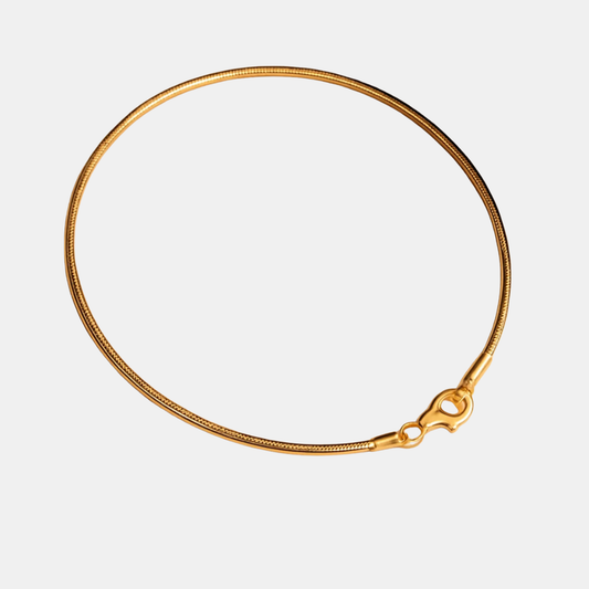 Minimalistisk Slange-Spænde Armbånd – Raffineret Stil, Ubesværet Sofistikation Jewelry Bracelet Circle Tech Butik Guld 16,5 cm
