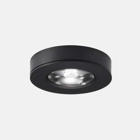 Ekstra-Tynd Rund LED Indbygningsspot – Slankt Minimalistisk Design med Blød Belysning Loftlamper Tech Butik Sort 3W Varm