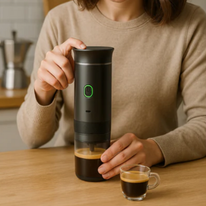Bærbar Espresso- & Kaffemaskine – Bryg Din Favoritkop Kaffemaskiner Tech Butik
