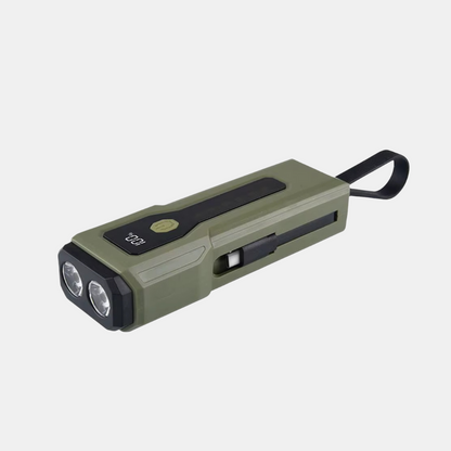 Multifunktionel lampe med powerbank – Lys & opladning overalt Belysning Tech Butik Olivgrøn