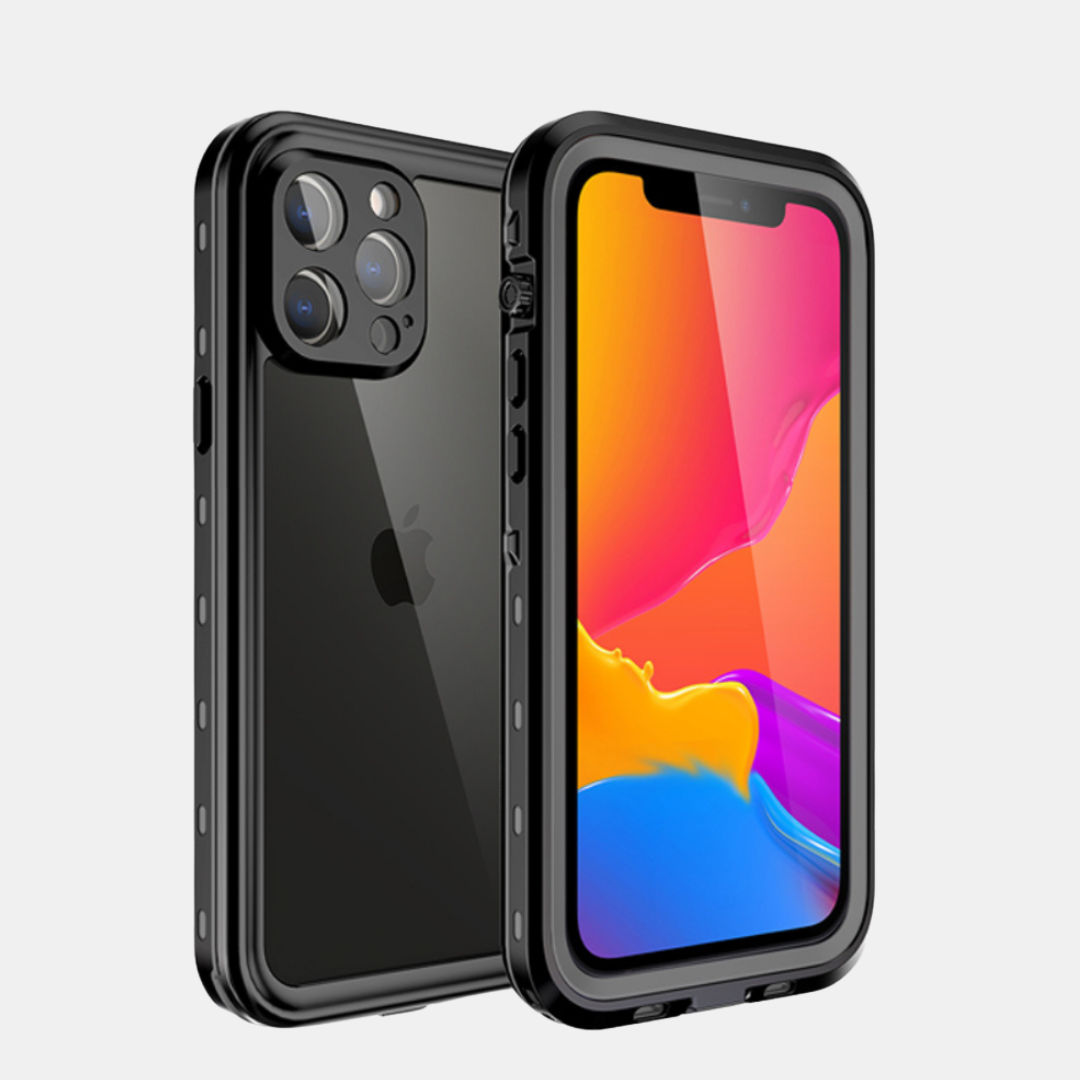 Militær-Grade IP68 Vandtæt iPhone Cover | 360° Panserbeskyttelse Mobiltelefontilbehør Tech Butik iPhone 17 Pro Max Sort