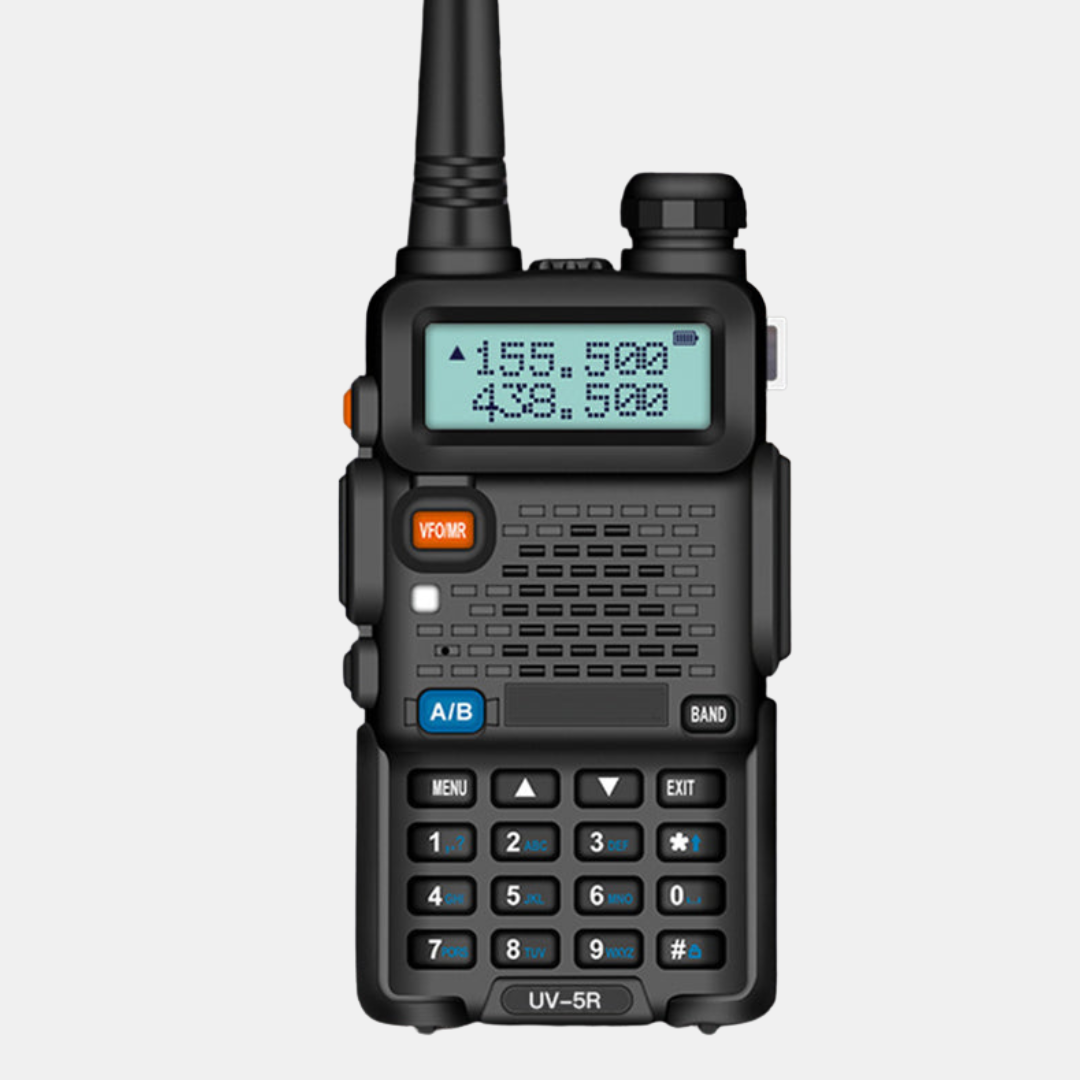 Langtrækkende Dual-Band Walkie Talkie – Kraftfuld To-vejs Kommunikation Walkie Talkies Tech Butik Sort