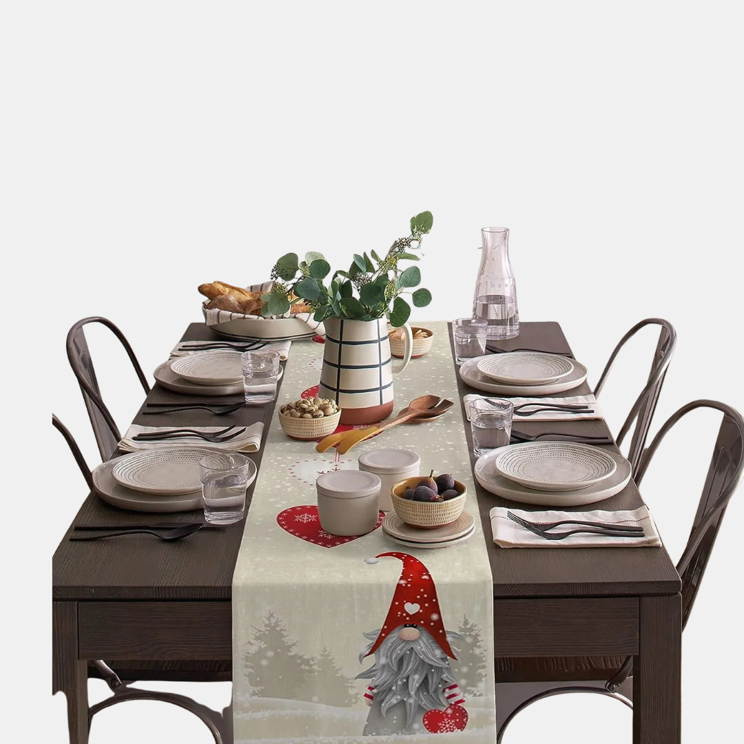 Julebordsløber – Snefnugnisser & festlig dekoration Bordløbere Tech Butik 33x150cm