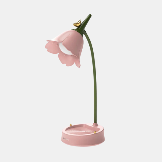 Minimalistisk Blomsterdesign Bordlampe – Legesyg Blomsterformet LED-lampe til Sengebord & Skrivebord Belysning Tech Butik Pink
