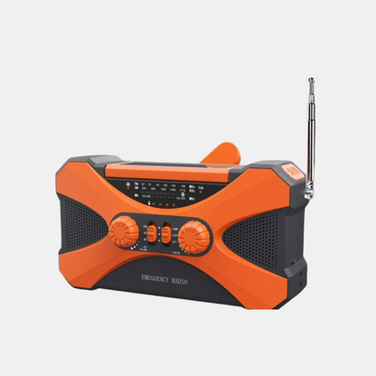 Multi-Power Nød- og Emergency Radio – 10.000mAh med Sol- og Håndsving Opladning Nødradioer Tech Butik