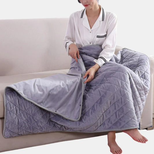 USB-opvarmet tæppe – Din bærbare varmeløsning Tæpper Tech Butik Grå